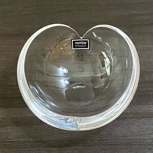 Nambe Heart Trinket Bowl Lead Crystal